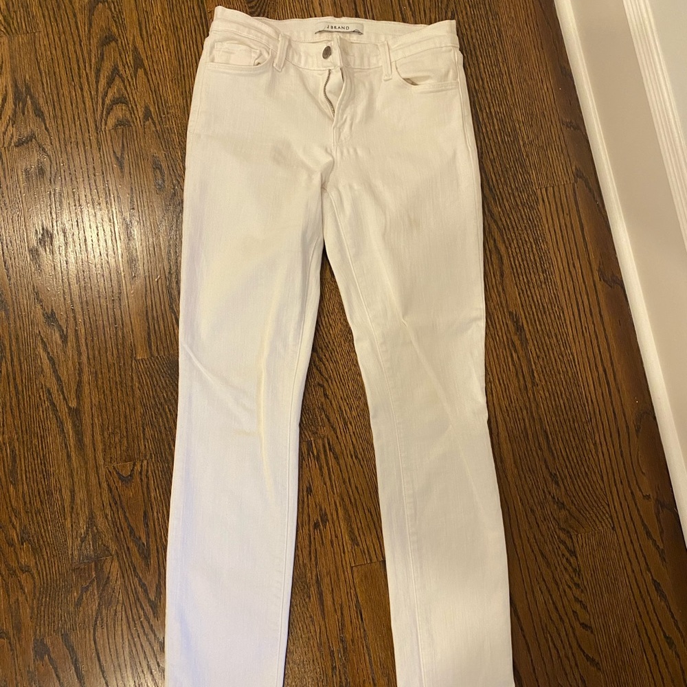 J brand white jeans - barely worn (less than 2x)